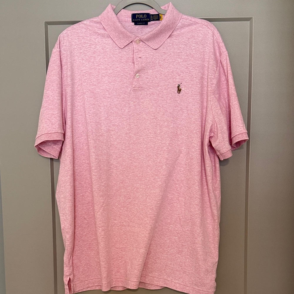 Polo by Ralph Lauren Light Pink Men's Polo Shirt